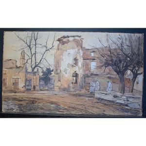 EUG&Egrave;NE LOUIS GILLOT Watercolor Impressionist Military Soldiers War 1914 1918 Rt590