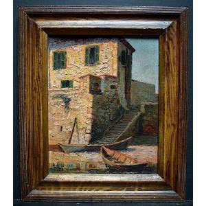 Signed To Identify Marine Landscape Fishing Boats XX Rt602