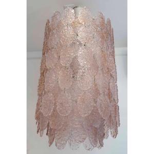 Gino Vistosi (1925-1980), Large Murano Chandelier With Nine Lights, Circa 1970