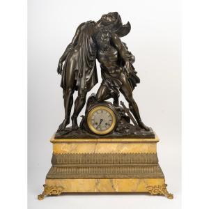 Monumental Clock Depicting Achilles And Patroclus, Circa 1830