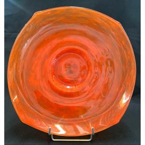 Schneider - Orange Glass Cup - XXth