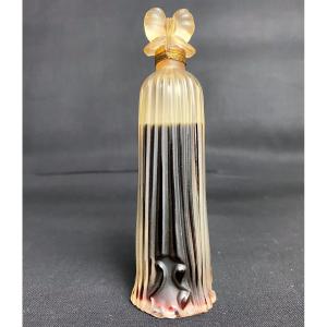 Old Lucien Lelong Glass Perfume Bottle