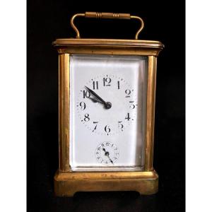19th Century Brass Travel Clock