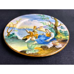 Castelli - Earthenware Plate Italy - 18th