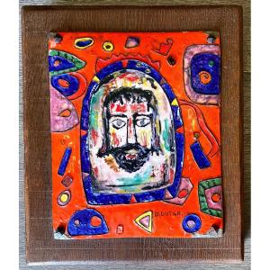 Enamelled Icon With Inlays - XX I