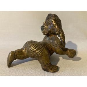 India Elephant God Bronze Statue Ganesh