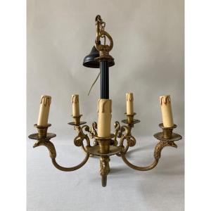 Bronze Empire Style Chandelier