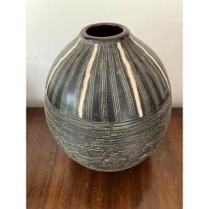 Ceramic Vase In The Taste Of Jean Besnard
