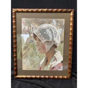 Spring Paul Chabas Watercolor Gouachée