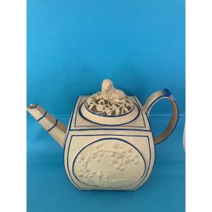 Turner & Co White Stoneware Teapot