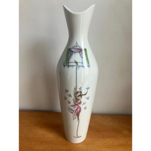 Porcelain Vase The Lovers Of Peynet Rosenthal 