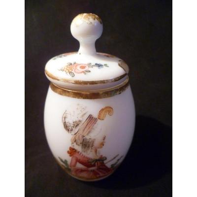 Moutardier Glass Opal Milky White Decor A Glazed