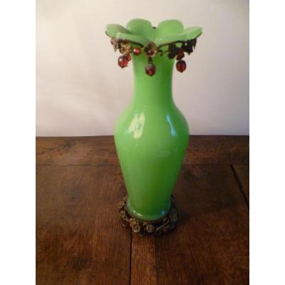 Vase Opaline Green