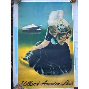 Poster Holland America Line Alfons Dullaart