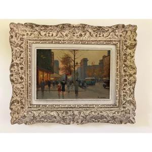 Painting Of A Paris Street 