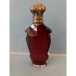 Cut Crystal Smelling Salts Bottle