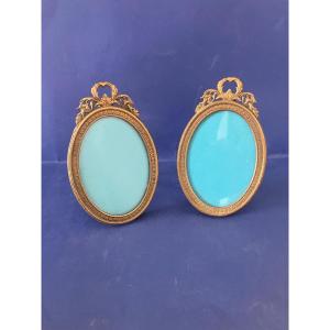 Pair Of Small Gilt Bronze Frames