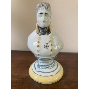 Faience Bust Of Napoleon Bonaparte 