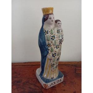 Quimper Virgin After Childbirth, Breton Folk Art