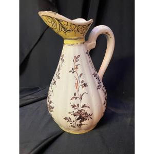 Nevers Earthenware Cider Pitcher 