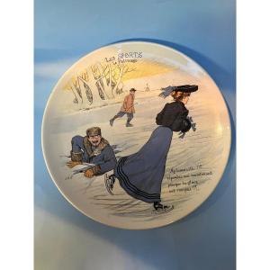 Plate Le Patinage Sarreguemines 