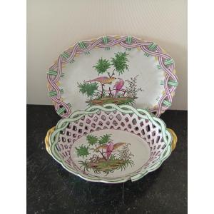 Lunéville Openwork Basket And Display Stand