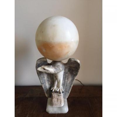 Art Deco Lamp In The Shape Of An Eagle