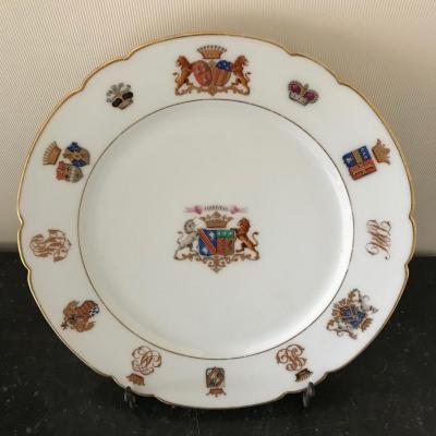 Plate Porcelain Of Paris