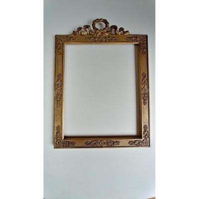 Empire Wooden Frame And Golden Stucco