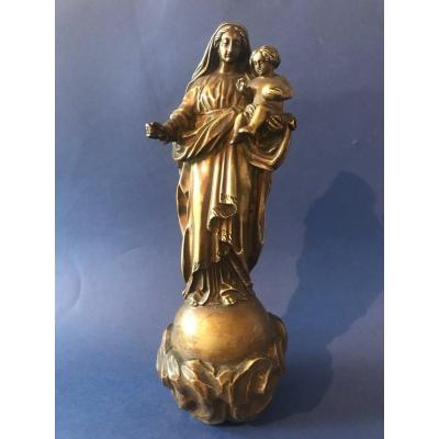 Virgin And Child In Bronze