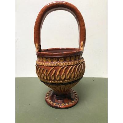 Popular Art - Basket In Glazed Earth