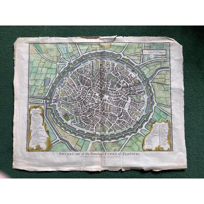Map Of Bruges 17th Century
