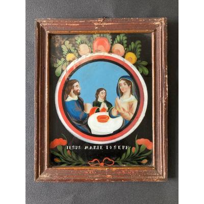 Large Fixed Under Glass - The Holy Family