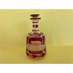 Bohemian Glass Flask