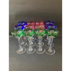 12 Saint-louis Crystal Glasses