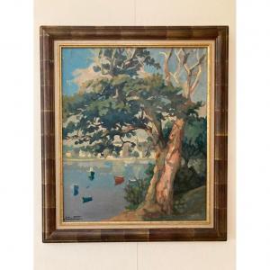 Sailly The Gulf Of Morbihan Breton Landscape Painting