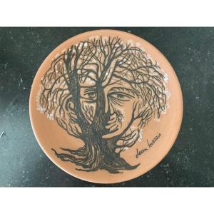 Assiette Jean Marais Céramique Vallauris