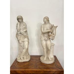 Pair Of Marble Statues 