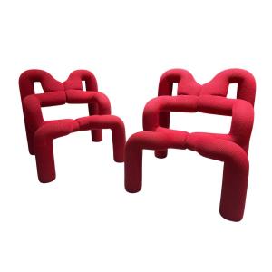 Pair Of Sandinave Armchairs From The 80s/90s