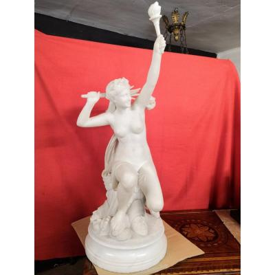 STATUE EN MARBRE DE CARRARE