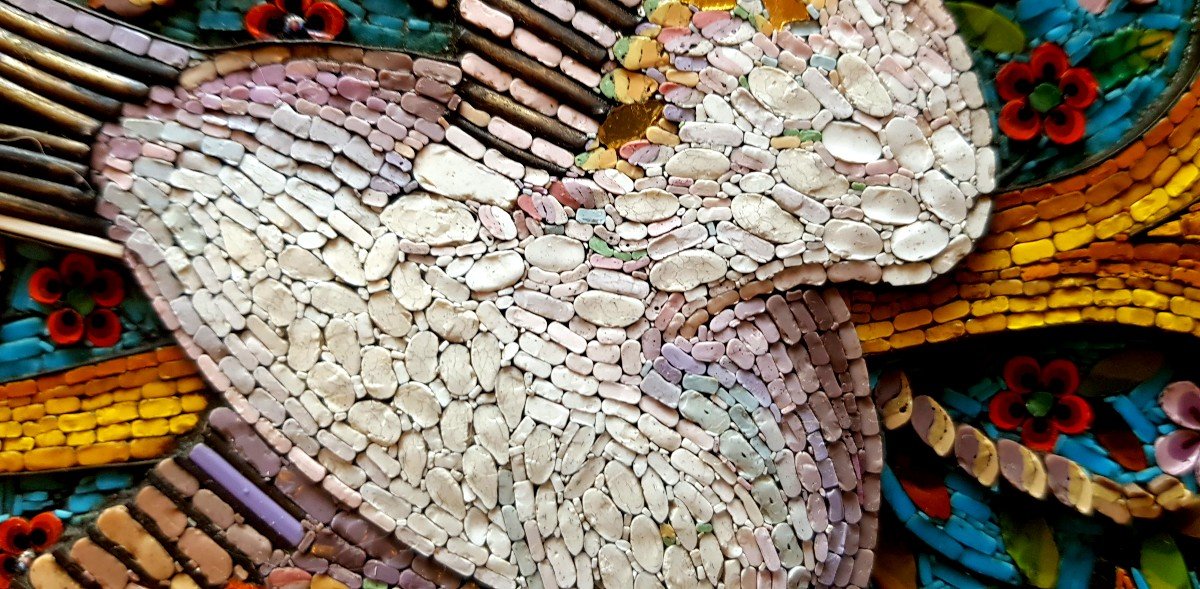Bel Mosaico in vetro  in rilievo In  Venezia Fine '800-photo-6