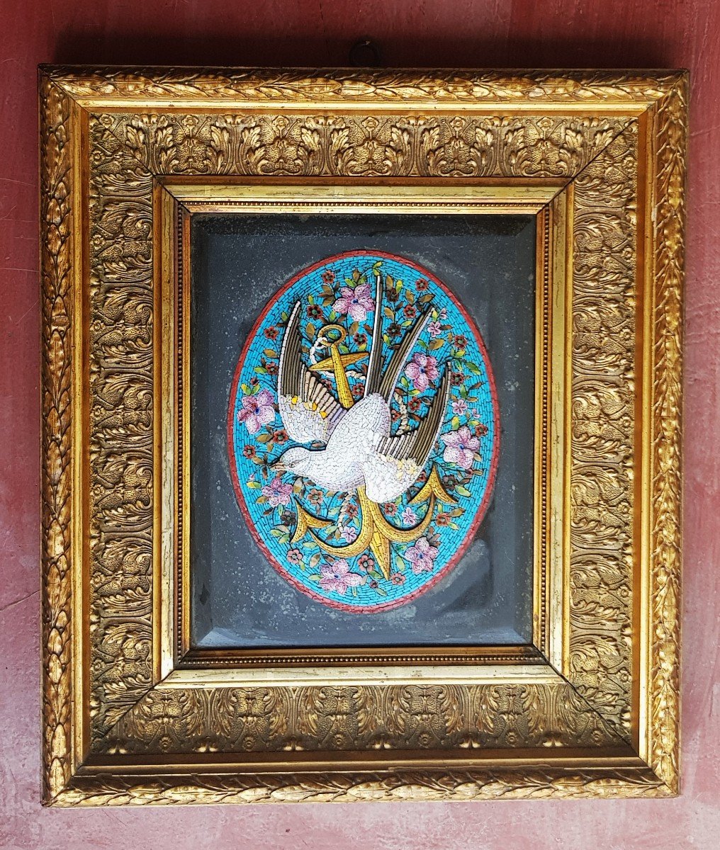 Bel Mosaico in vetro  in rilievo In  Venezia Fine '800
