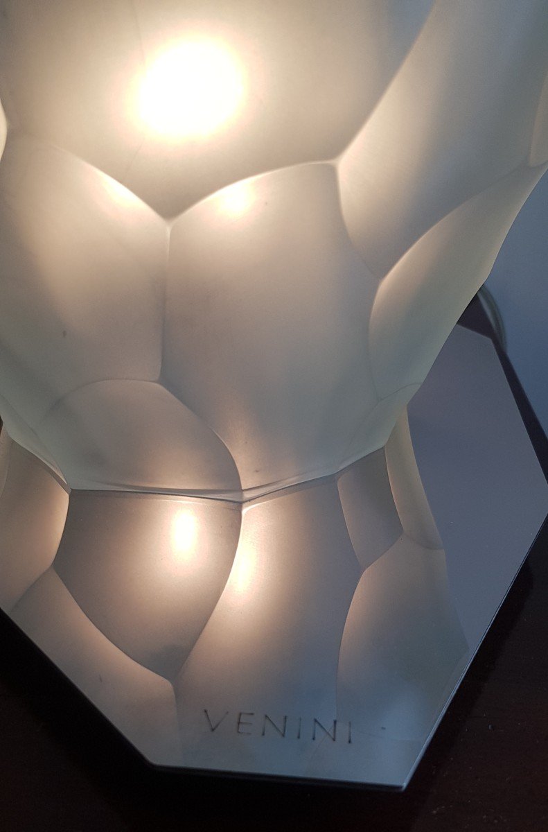 lampada da tavolo Luce Siderale Murano Venini design Giorgio Vigna - tiratura limitata-photo-4