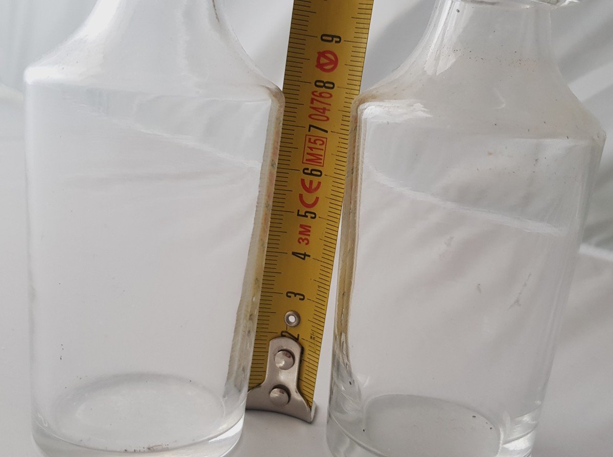 VAntica oliera, due boccette e vassoietto in Cristallo-photo-4
