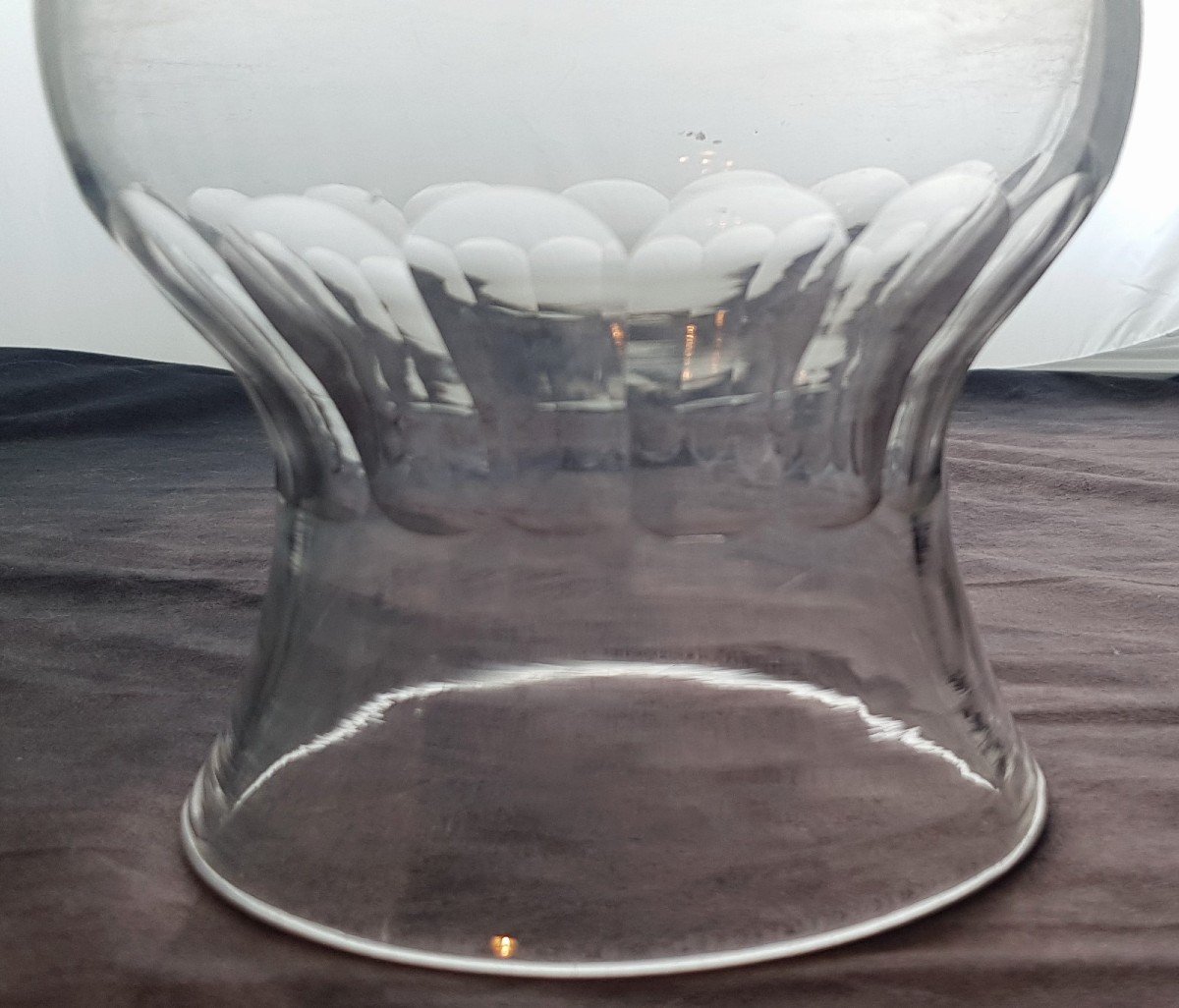 Grande vaso boccale '800 In Cristallo Intagliato-photo-2