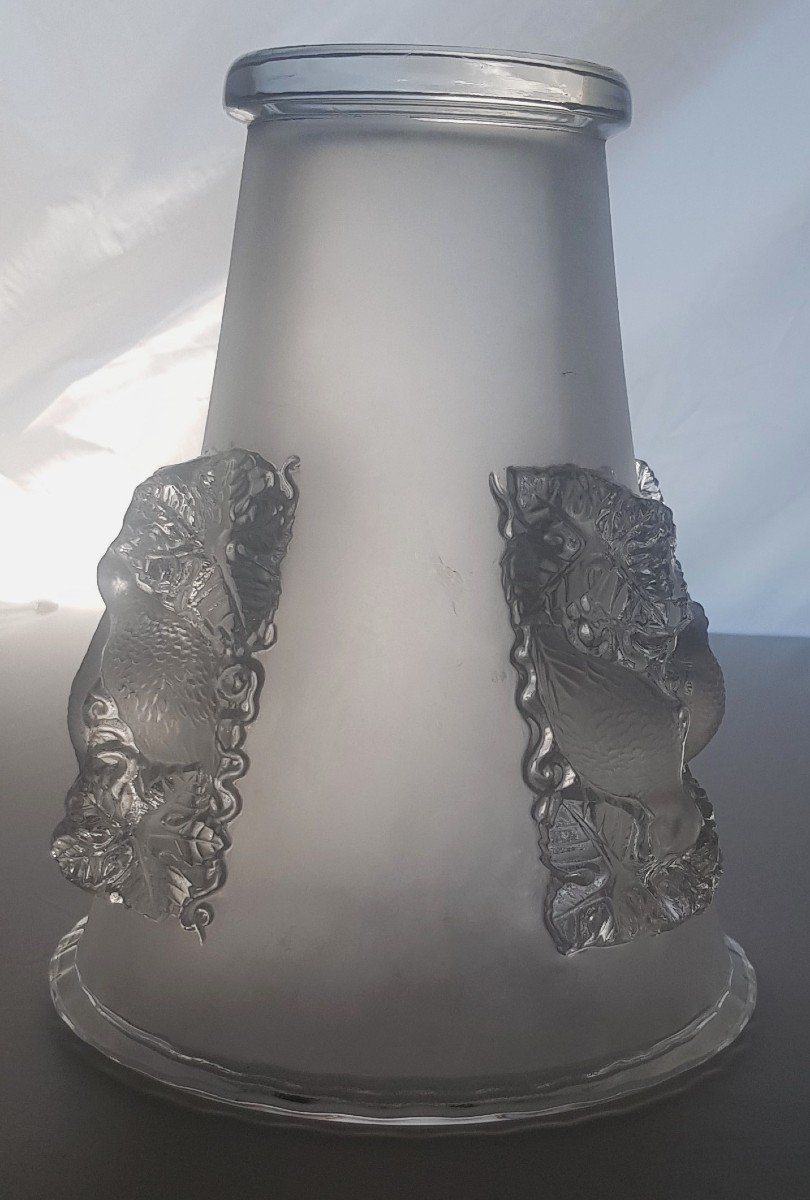 Antico Vaso Cristallo Lalique mod. Saint-Emilion-photo-4