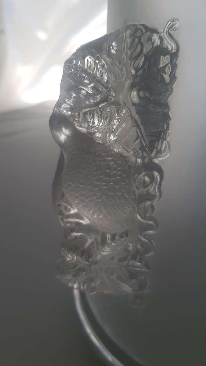 Antico Vaso Cristallo Lalique mod. Saint-Emilion-photo-1