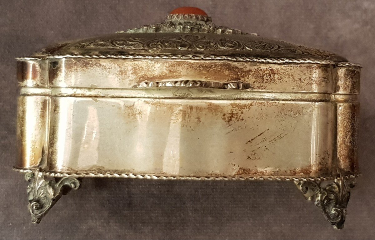 scatola portagioie antica in argento -photo-2