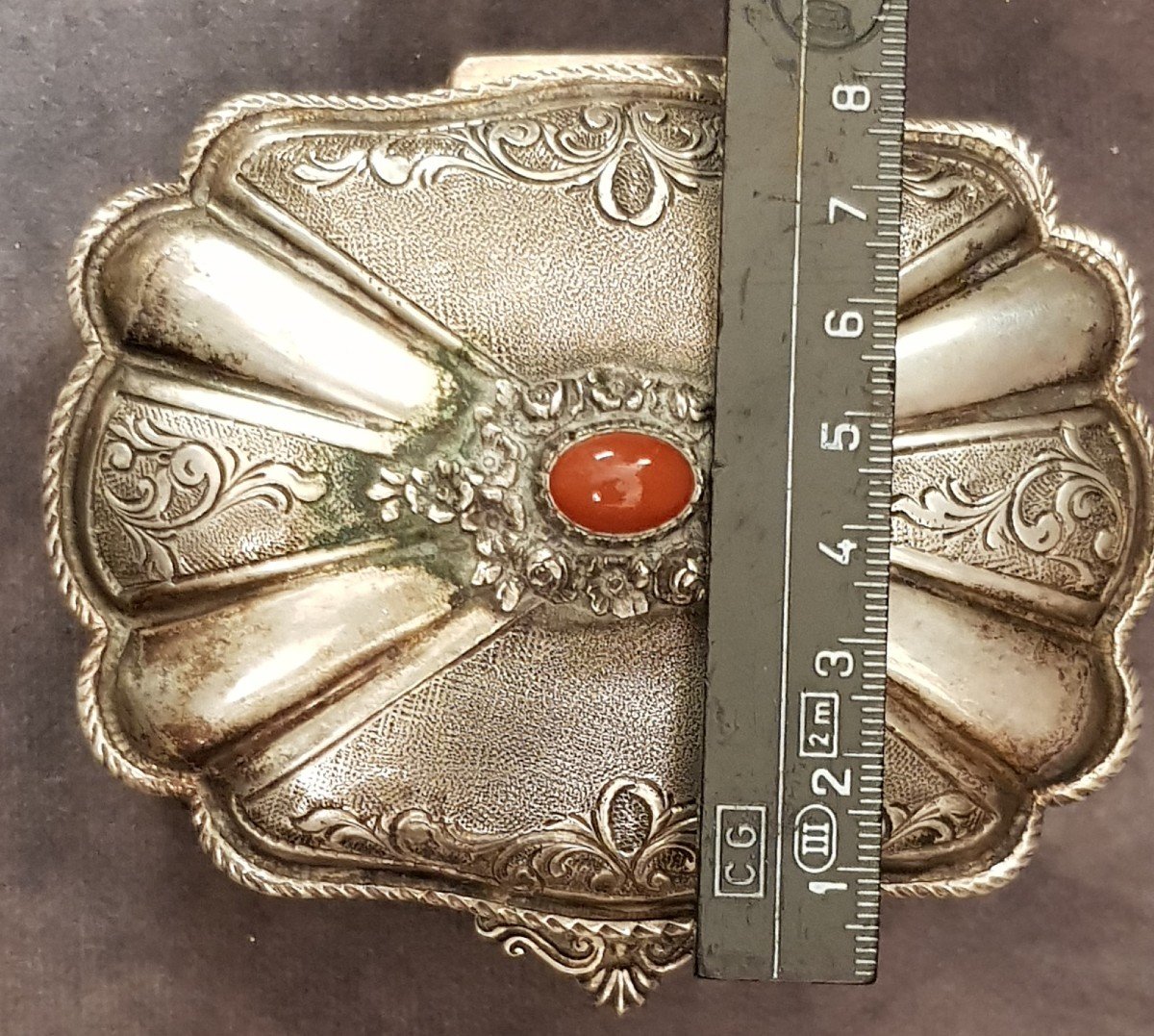scatola portagioie antica in argento -photo-7