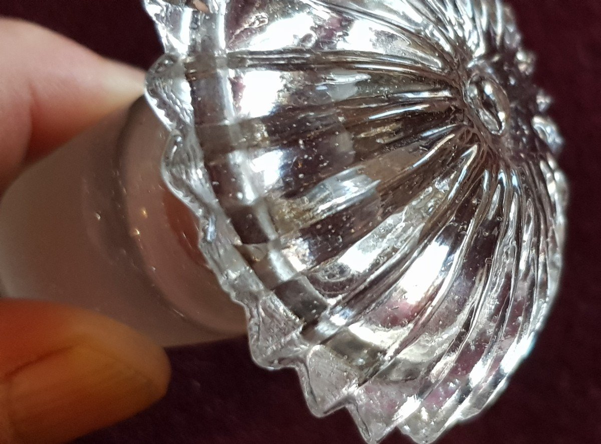 bella bottiglia antica in cristallo molato-photo-3